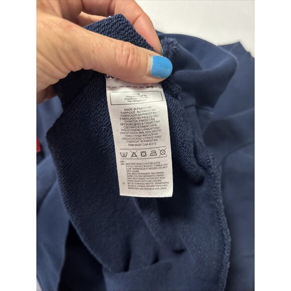 Adidas Summer Club Blue Graphic Pull Over Sweatshirt Men's Sm Athleisure Active - Picture 5 of 9